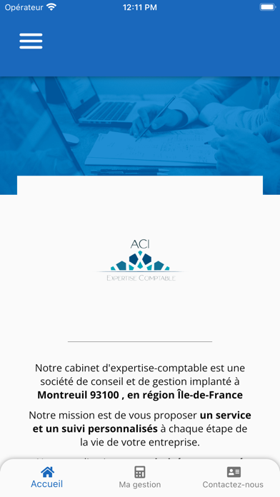 ACI comptabilité à Montreuil Screenshot