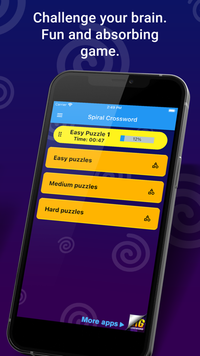 Spiral Crossword Screenshot