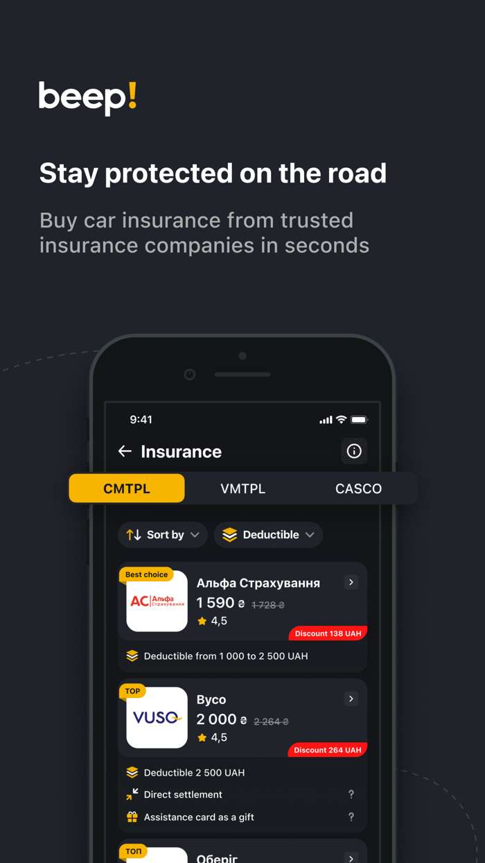 Beep driver assistance