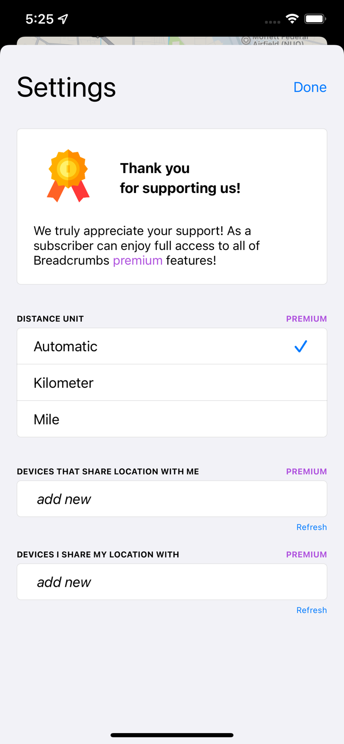 Breadcrumbs - me on the map