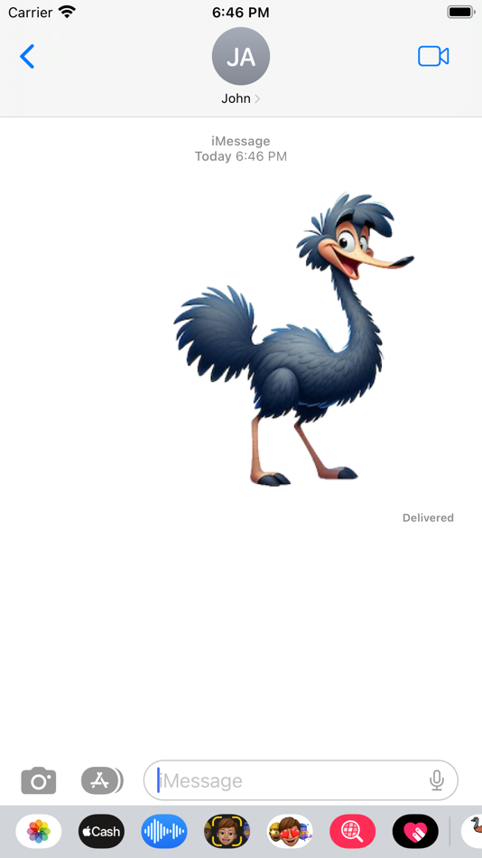 #4. Emu Stickers (iOS) Podle: Paul Scott