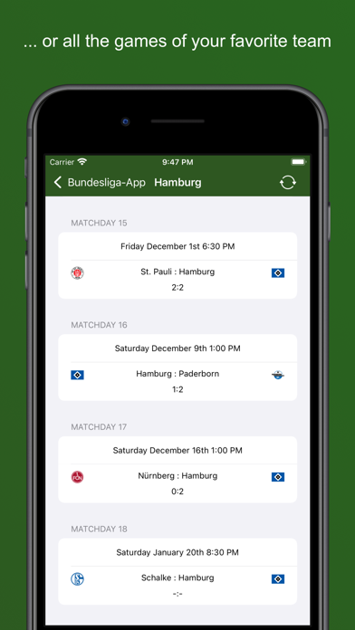 Bundesliga-App Screenshot