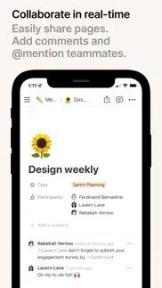 notion - notes, docs, tasks iphone screenshot 2