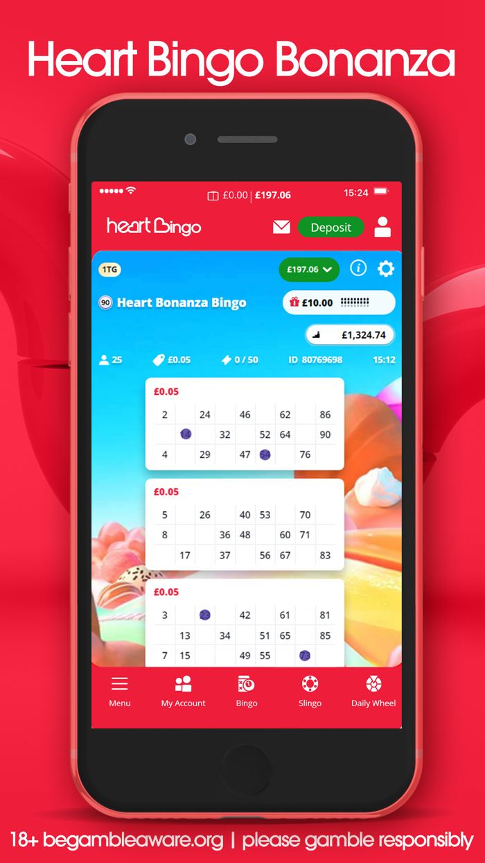 Heart Bingo Play Slots  Games