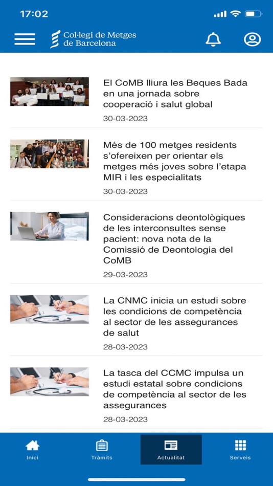 #2. CoMB - MetgesBarcelona (iOS) 由: Col·legi Oficial de Metges de Barcelona