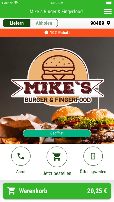 Mikes Burger & Fingerfood Screenshot