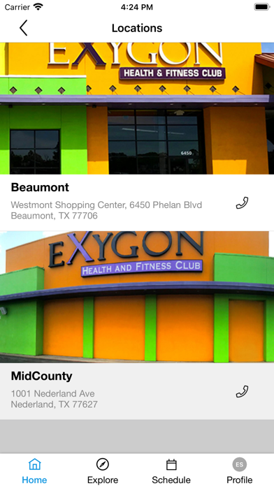 Exygon Health and Fitness Club Screenshot