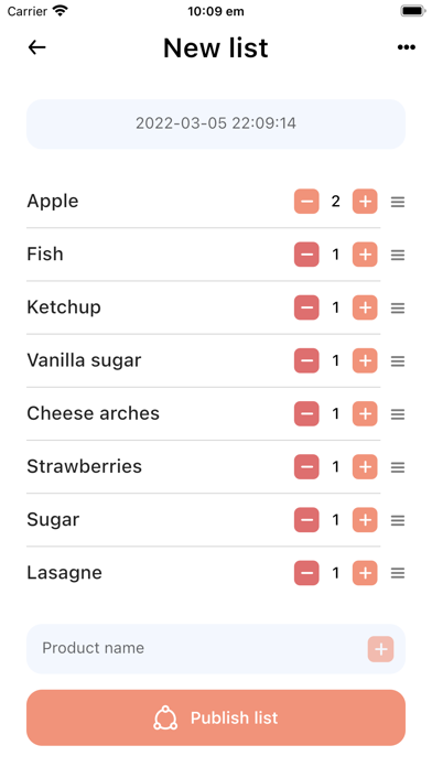 Smart Shopping Lists Screenshot