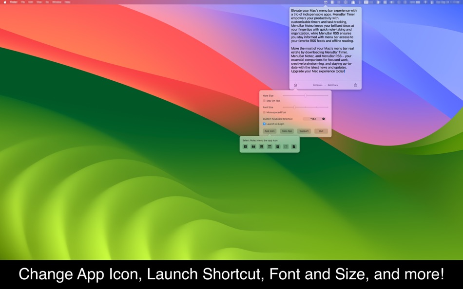 #3. MenuBar Notez (macOS) 由: Kais Karim