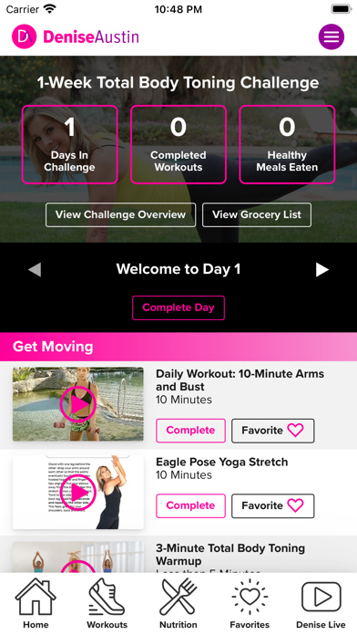 Denise Austin Fitness Screenshot
