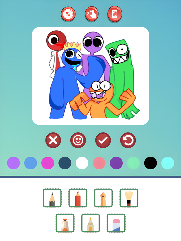 Magic Rainbow coloring House