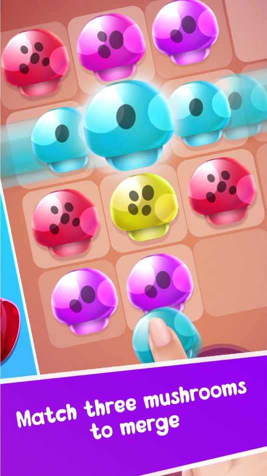 #5. Mushroom Merge Puzzle (iOS) By: Huda Majeed