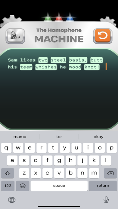 Homophone Machine Screenshot