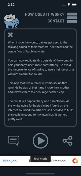 Game screenshot Womb Sounds For Babies apk