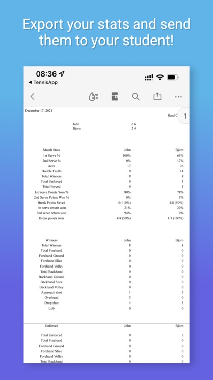 Tennis Stats & Score screenshot-6