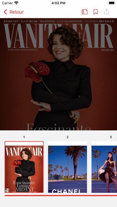 Vanity Fair Magazine France Screenshot