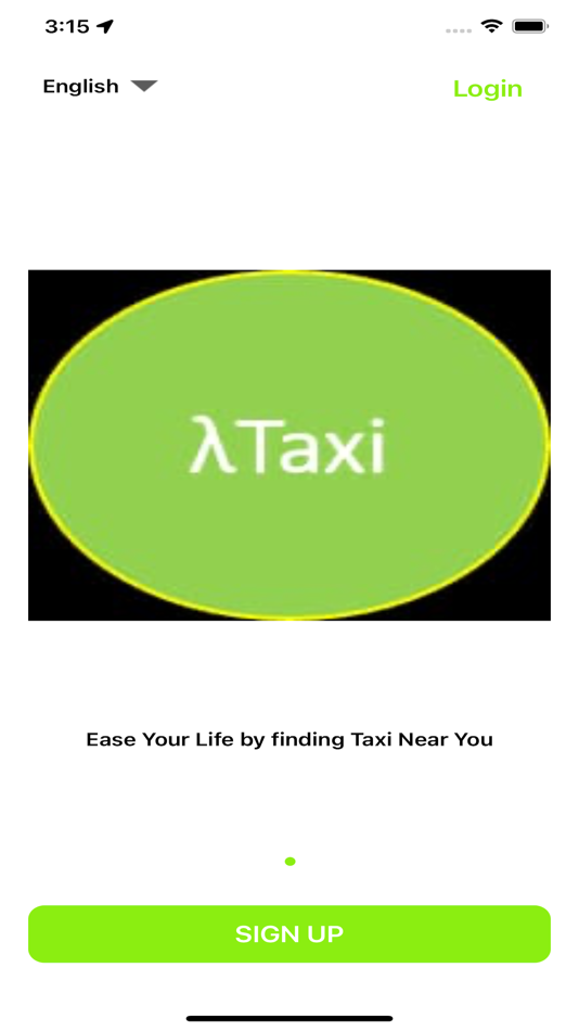 #1. Lambda Taxi (iOS) By: Shilpa Goyal