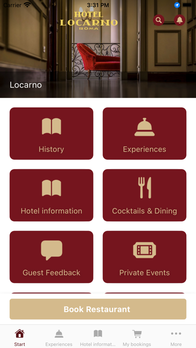 Hotel Locarno, Rome Screenshot