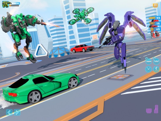 Car Robot Transform - Strike iPad screenshot 4 - Games app