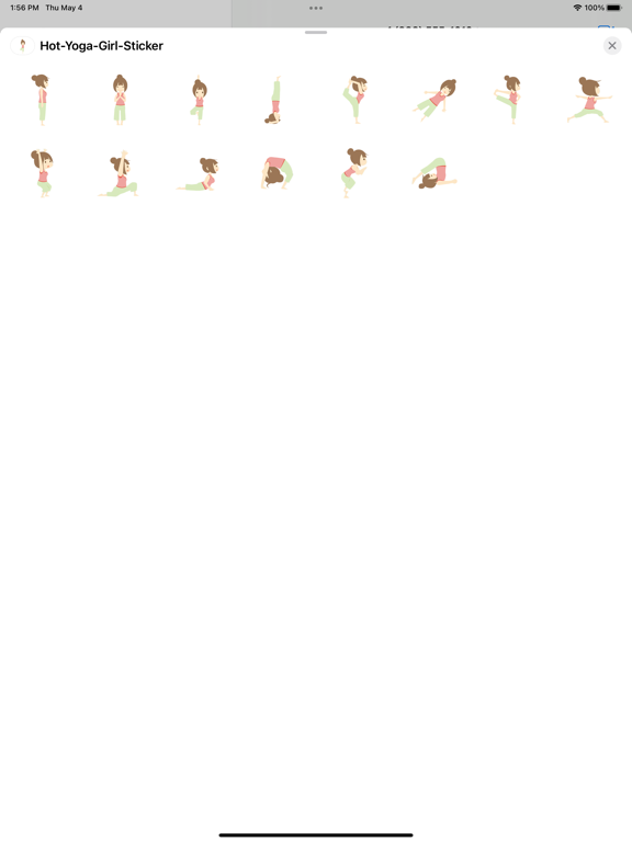 Screenshot #4 pour Autocollants Hot Yoga Girl