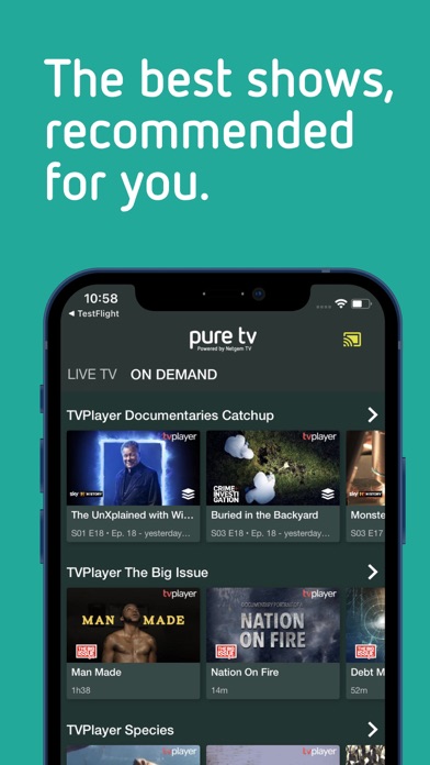 Pure TV Screenshot