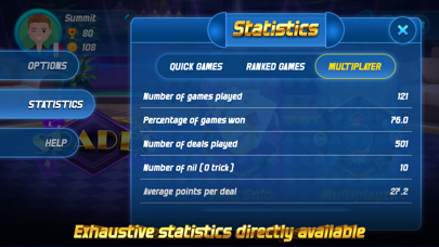 Spades card game online Screenshot