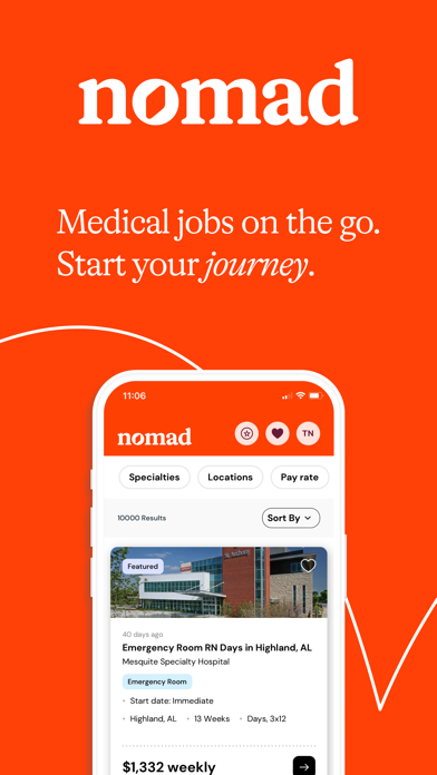 Nomad: Travel Healthcare Jobs Screenshot
