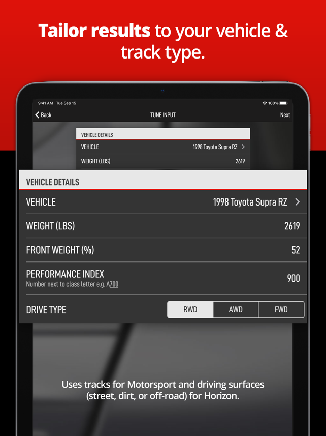 ForzaTune Pro Screenshot