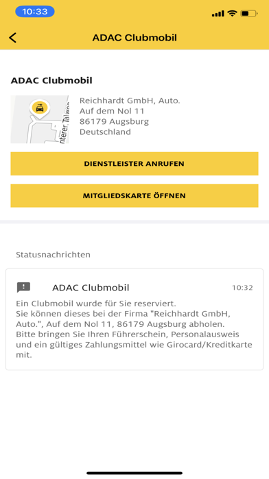 ADAC Pannenhilfe Screenshot