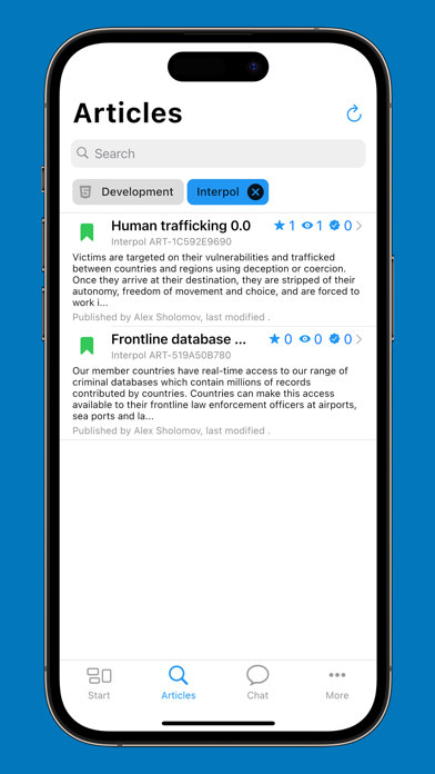 Knowledge Base Mobile Screenshot