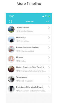 Timeline - line of events screenshot 1