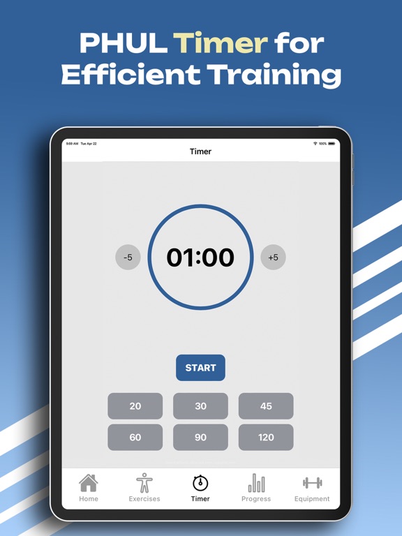 PHUL Workout Split Routine iPad screenshot 8 - Health & Fitness app