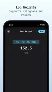 taptrack: weight tracker iphone screenshot 2