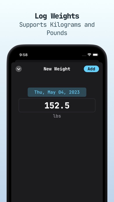 TapTrack: Weight Tracker Screenshot
