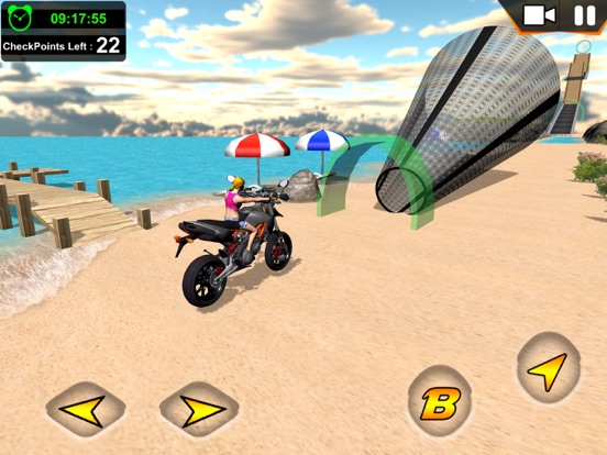 Screenshot #5 pour Cascades de moto sur la plage