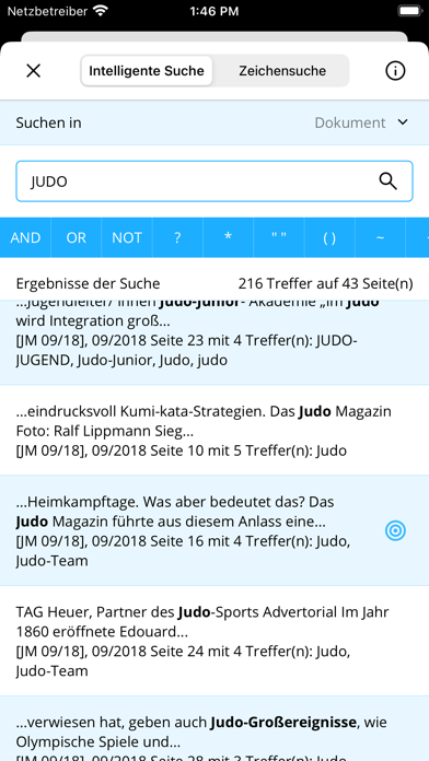 Judo Magazin Screenshot
