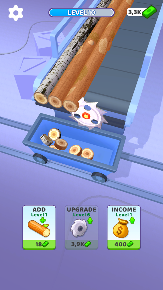 #1. Idle Cutter: Wood Slice (iOS) 由: Freeplay LLC