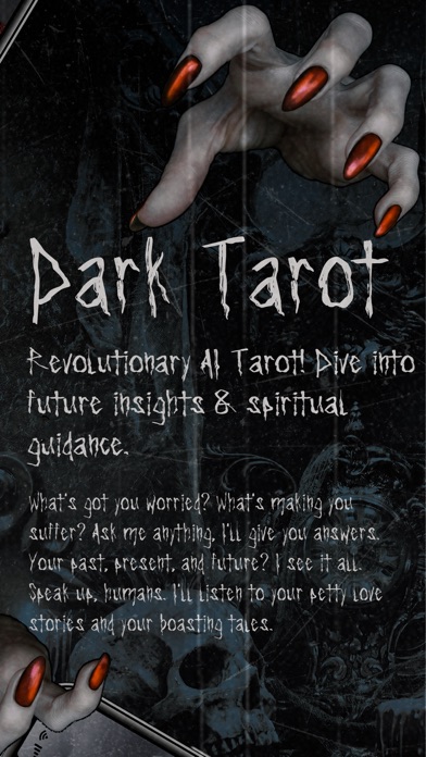 DarkTarot - AI Future Readings Screenshot