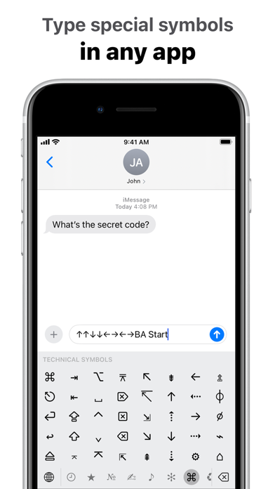Screenshot #6 for UniChar — Unicode Keyboard