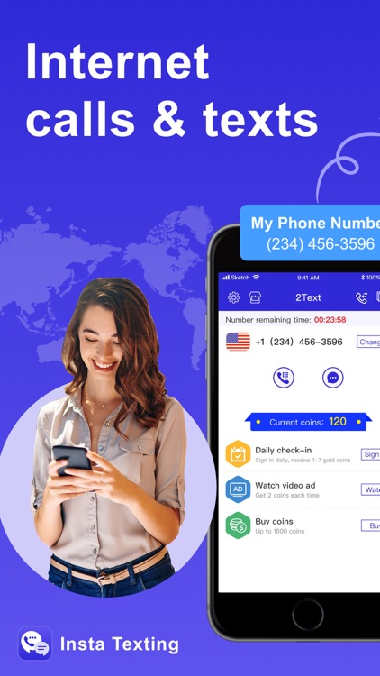 Insta Texting - Unlimited Call