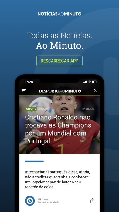 Noticias ao Minuto Portugal Screenshot