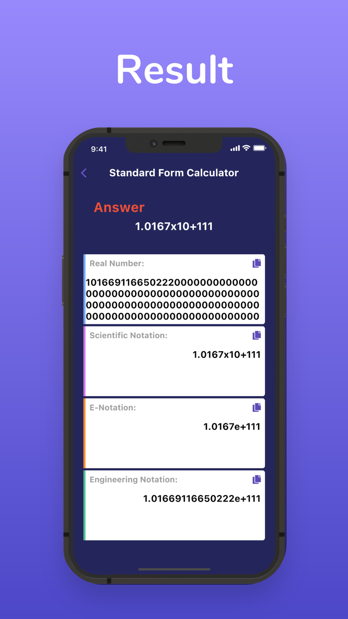 Standard FormCalculator