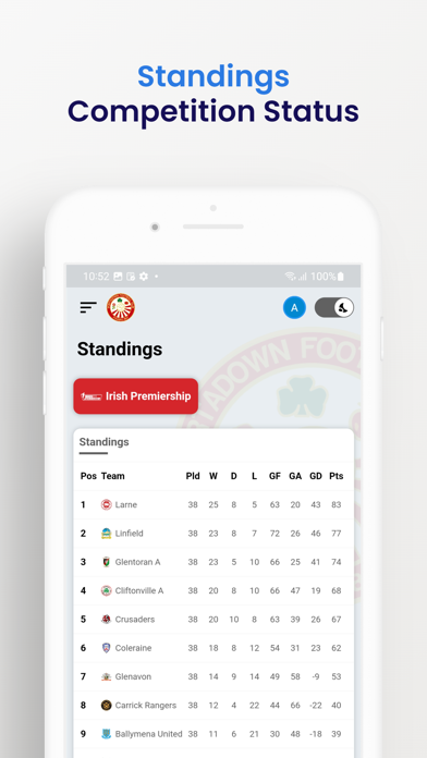 Portadown Football Club Screenshot