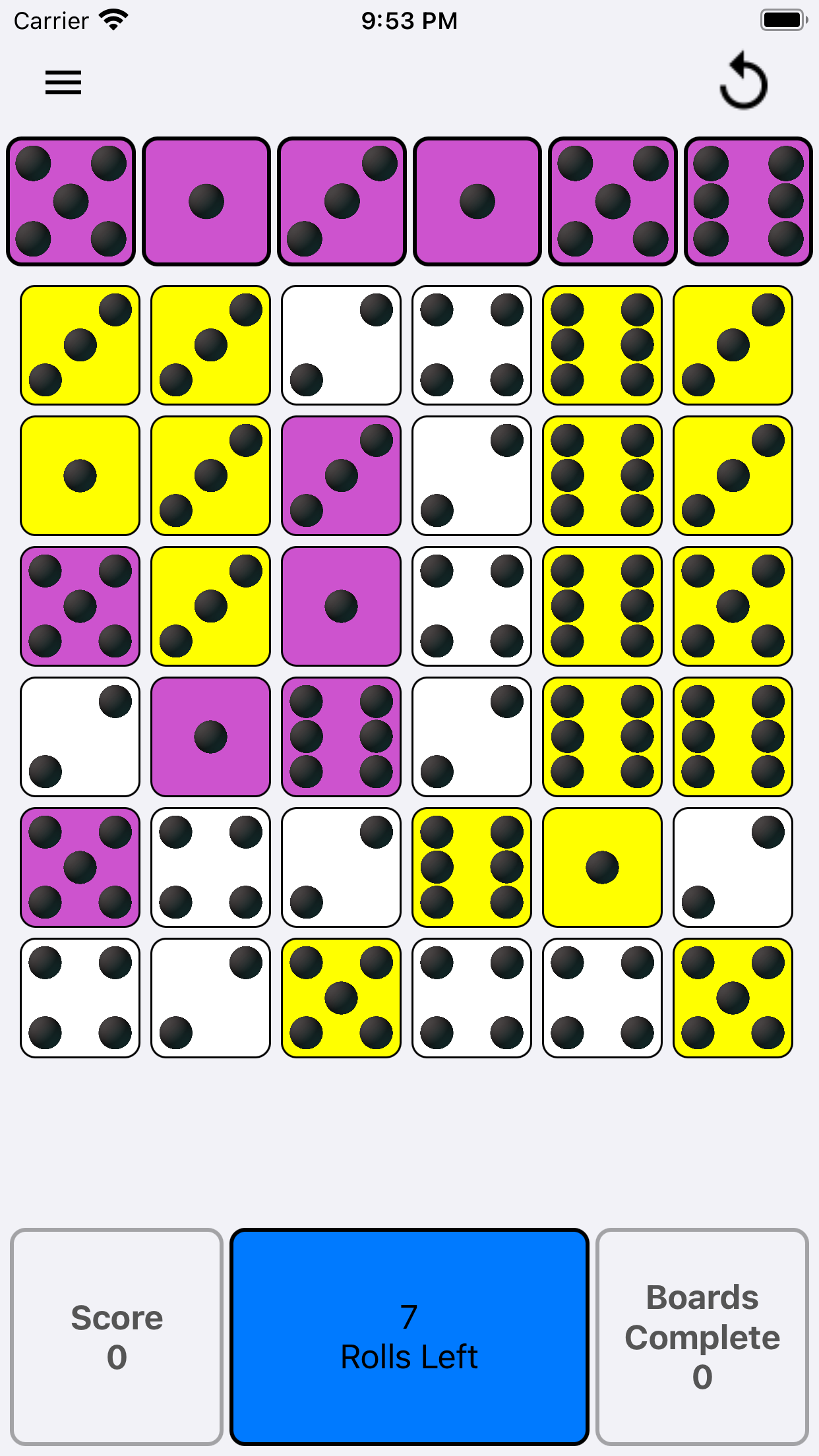 Dice Match Bingo
