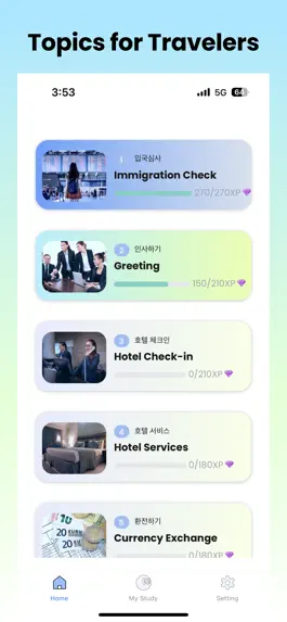 Game screenshot Hanguling - Korean for travel apk
