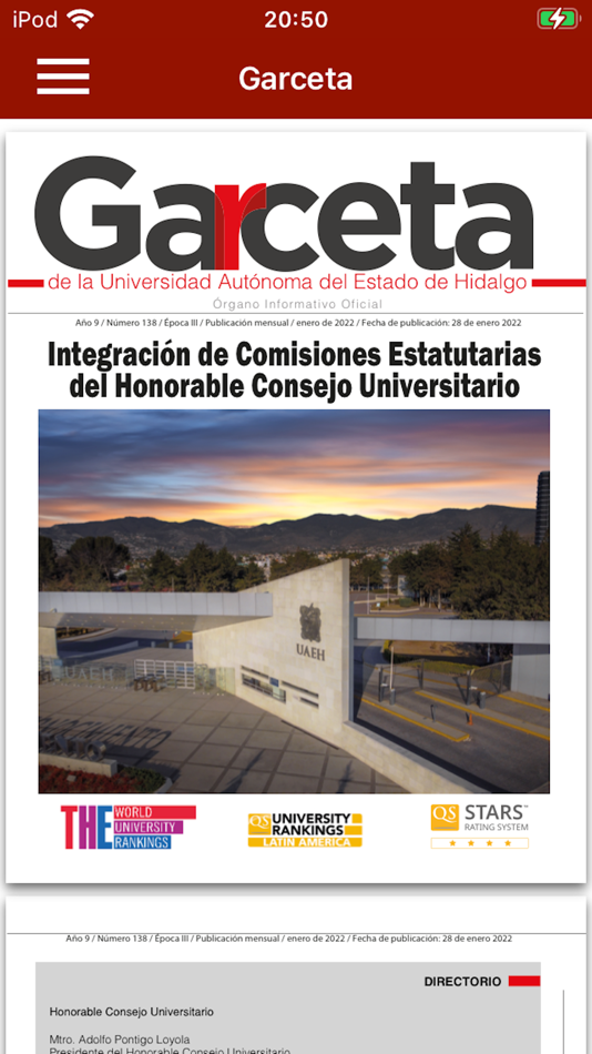 #3. UAEH (iOS) Podle: Villeda Ramirez, Alan