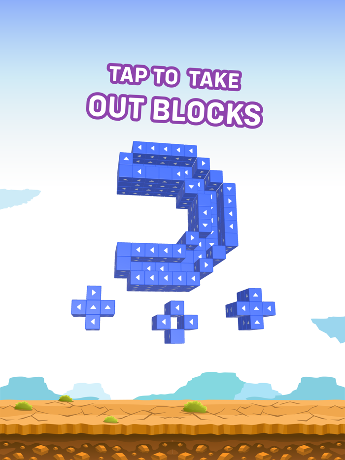 Tap Away 3D - Take Cube Out