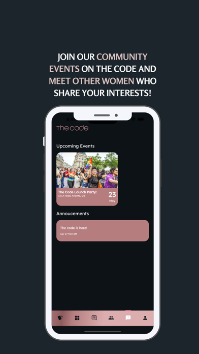 The Code: Women Dating App Screenshot