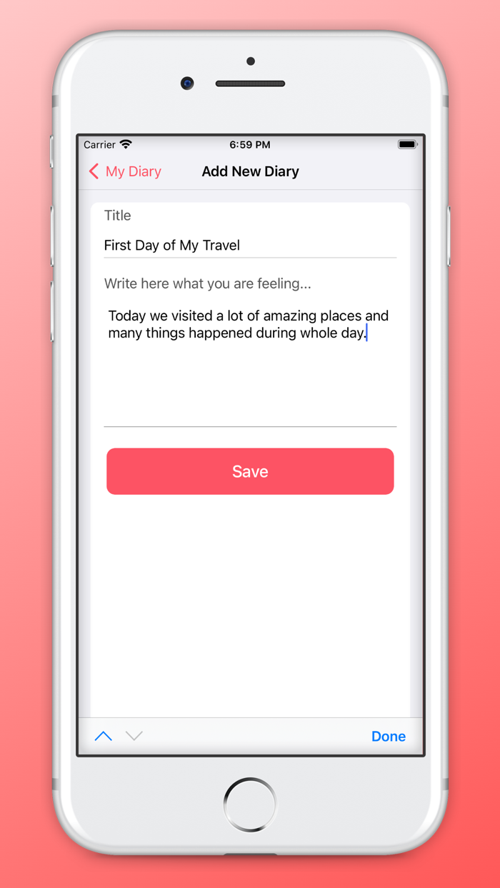 Diary - Secret Note With Lock