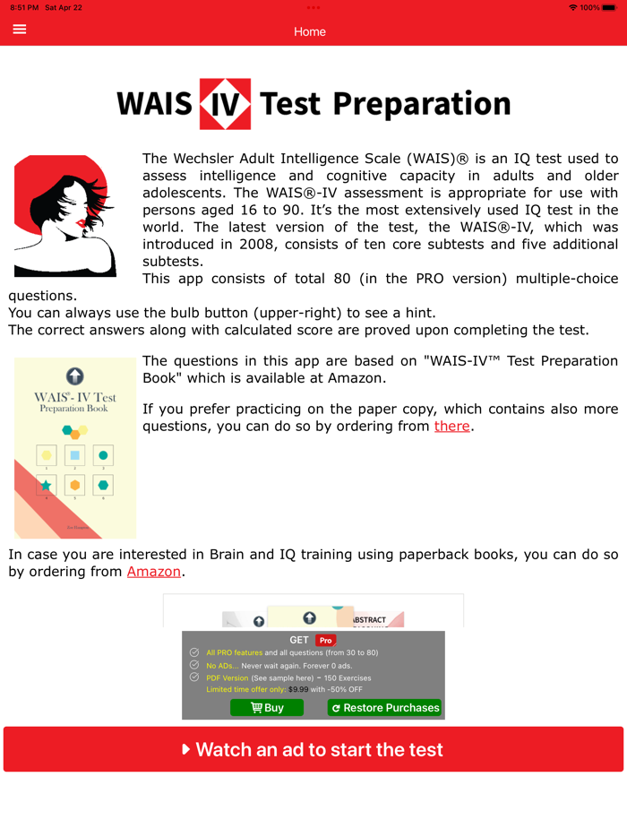 WAIS-IV Test Preparation
